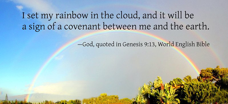 Rainbow god's promise