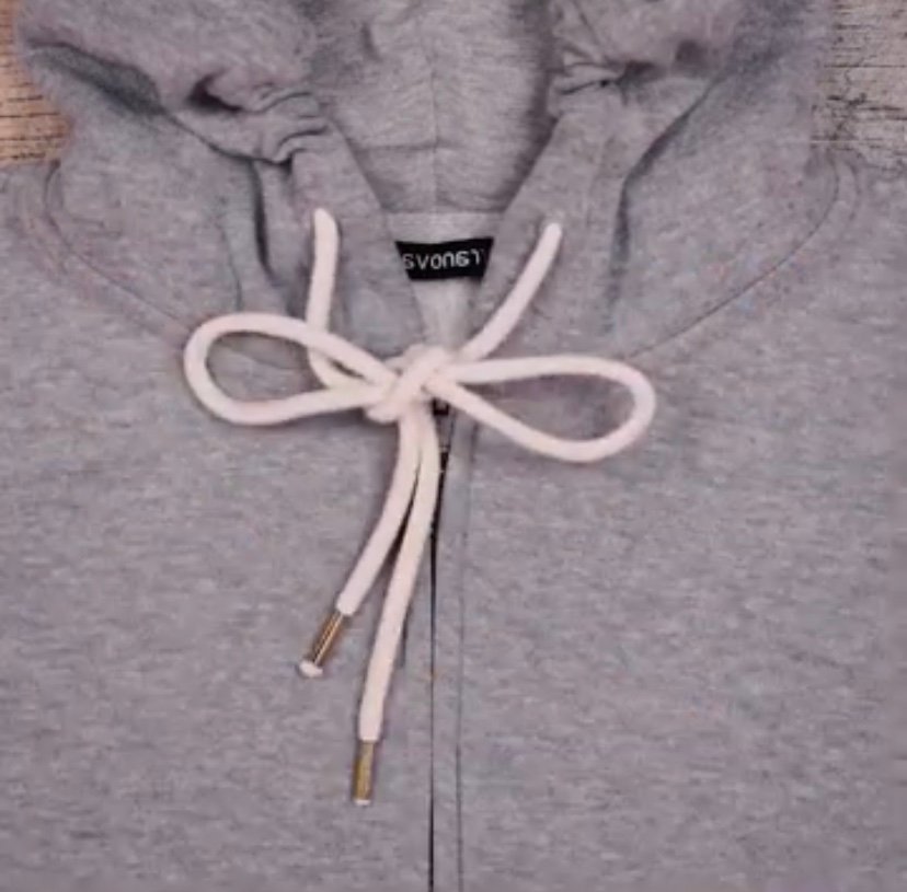 How To Tie Simple Hoodie String, Hoodie String knot