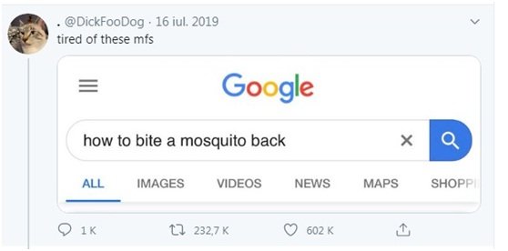 How to bite a mosquito back?